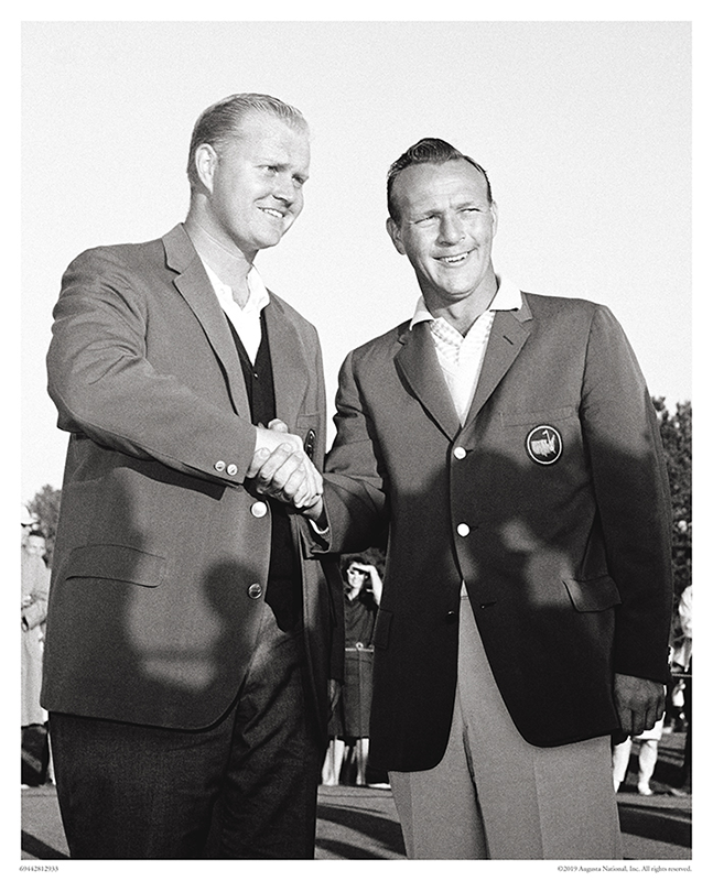 Jack Nicklaus and Arnold Palmer Shake Hands, 1963