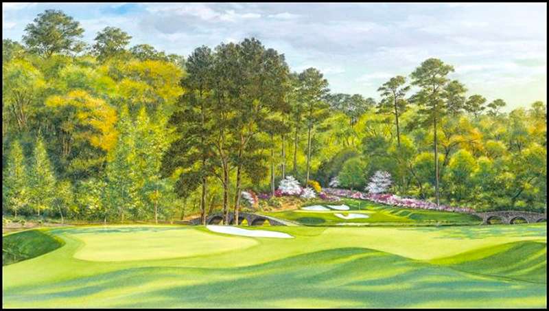 Limited Edition Canvas Giclee - Hole # 11